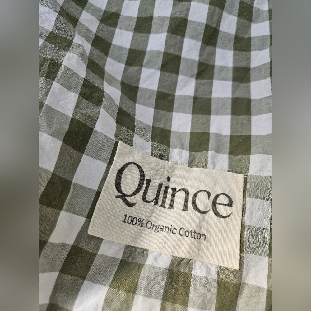quince gingham satchel - Picture 2 of 4
